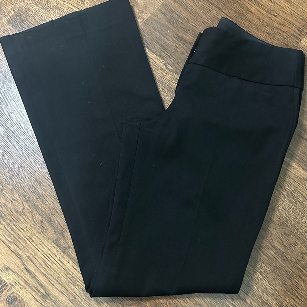EXPRESS DESIGN STUDIO Editor Flare Black Trousers 2Long‎